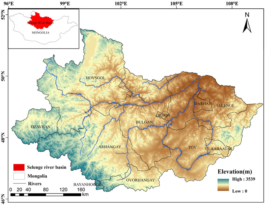 1990年至2020年蒙古国色楞格河流域荒漠化的时空格局